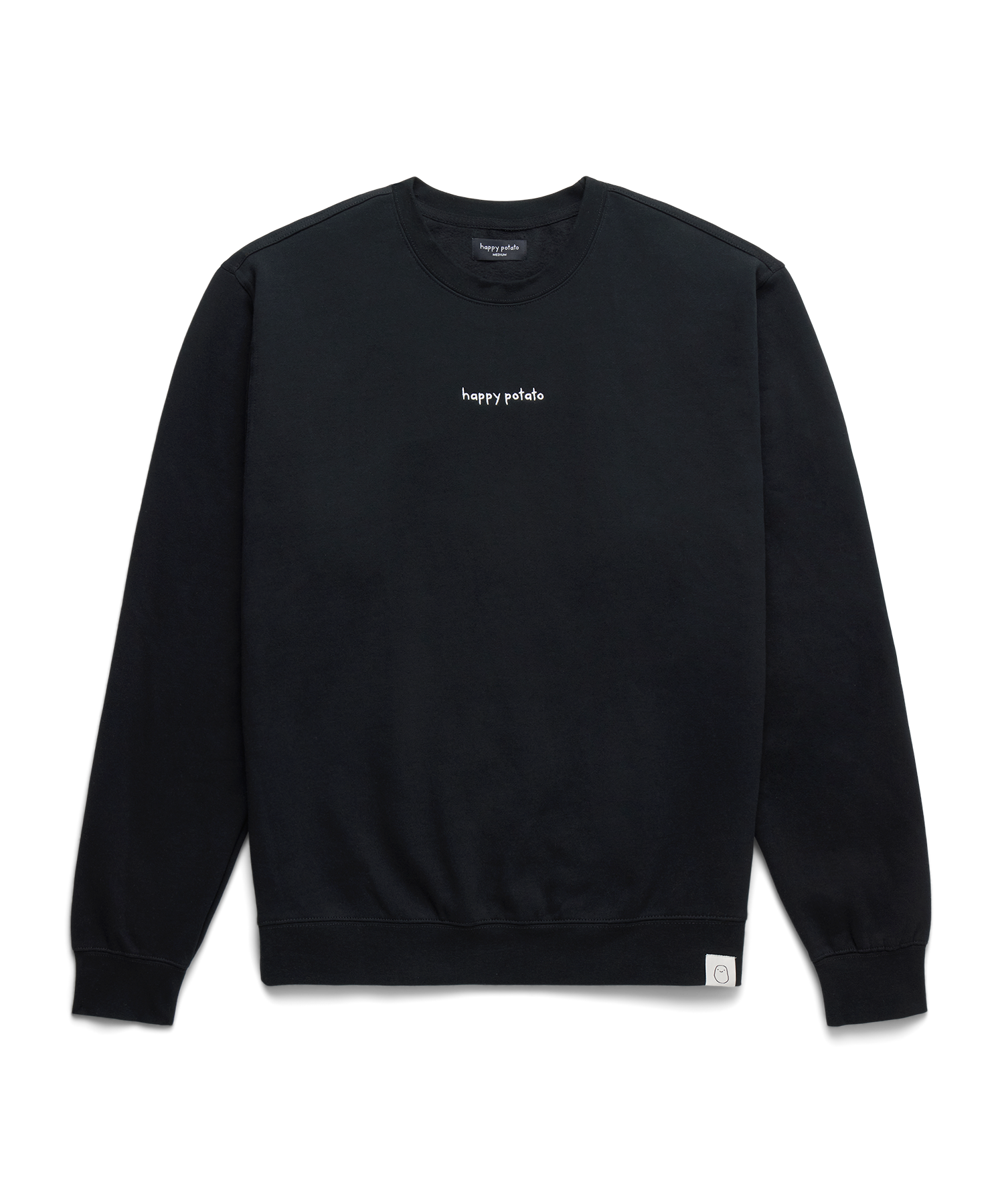 Logo Crewneck Black – happy potato
