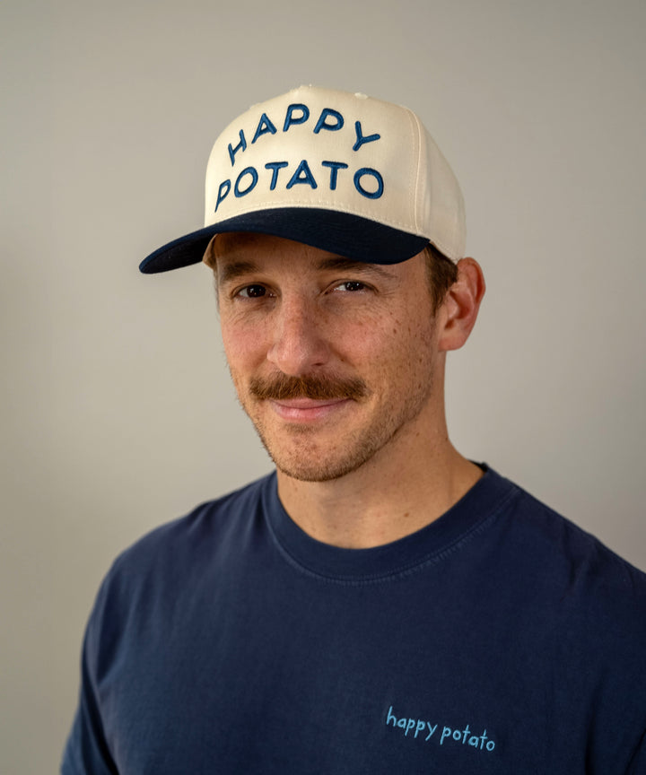 Market Hat Navy / Cream