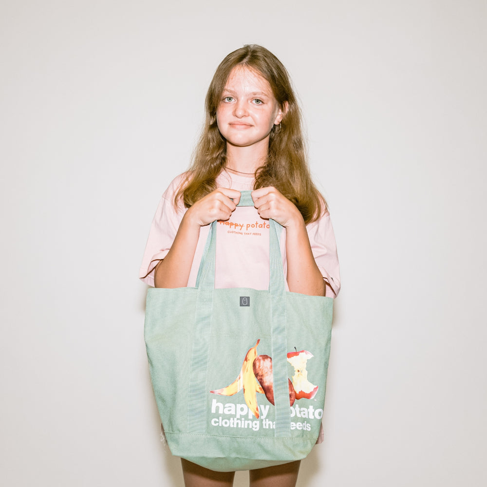 Green Tote Bag Model