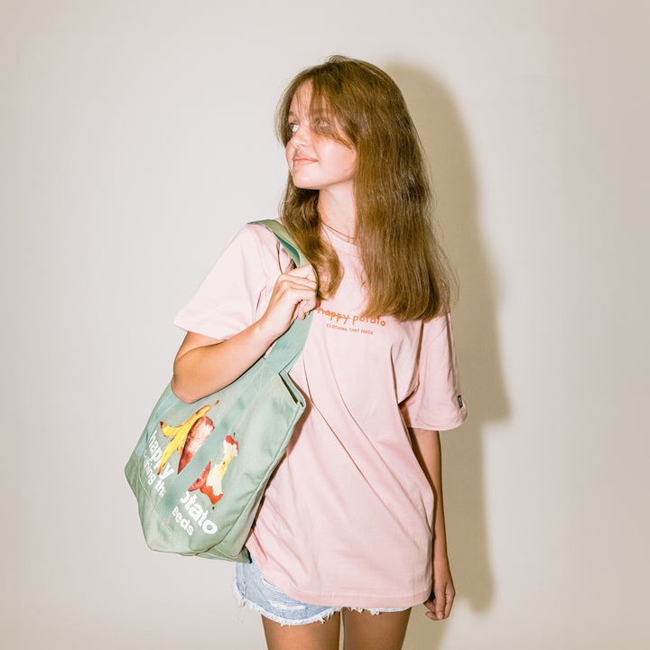 Green Tote Bag Model